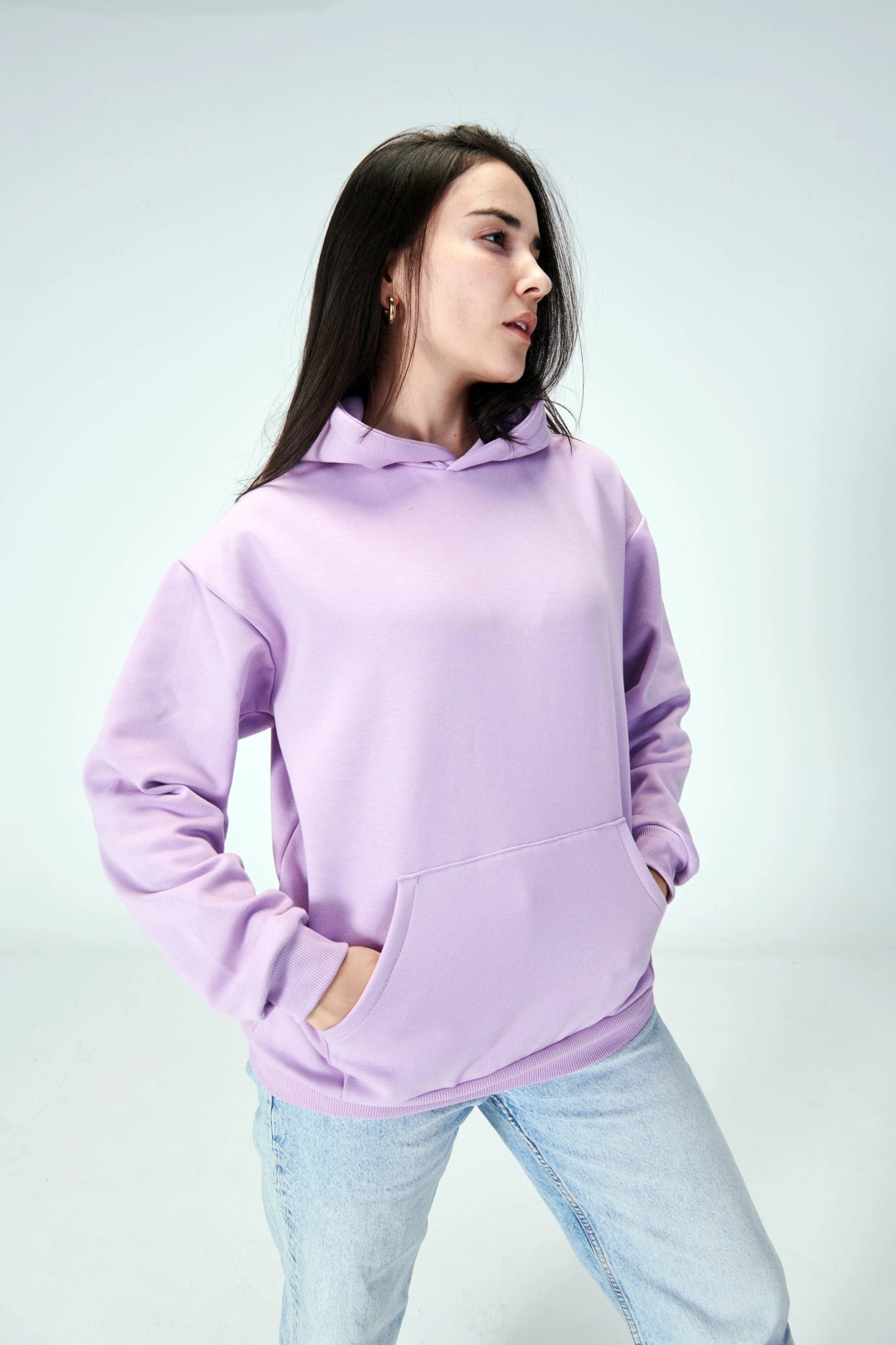 Minimal Mauve Hoodie - Women - Essentials Egypt